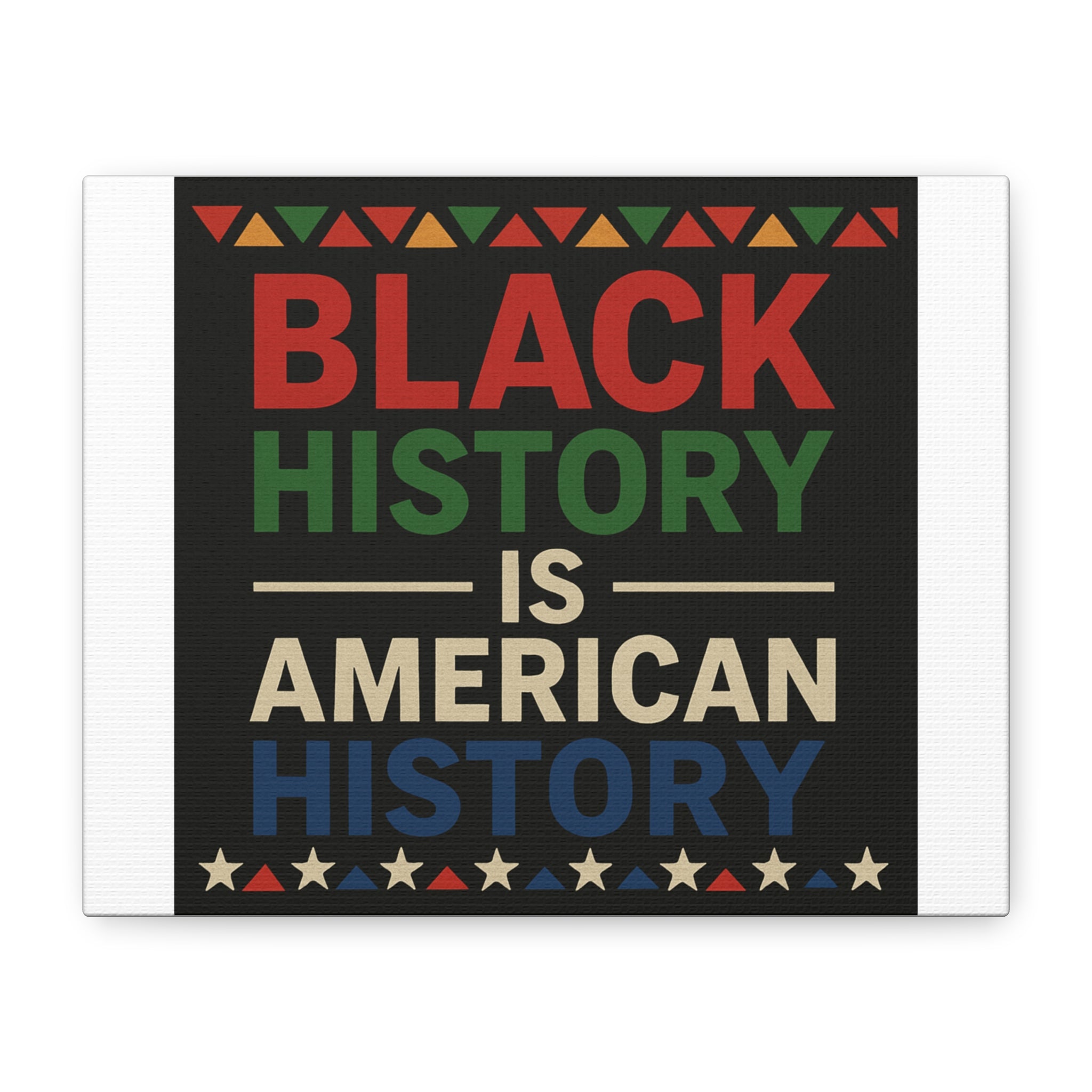 Black History Is American History Canvas Wall Art