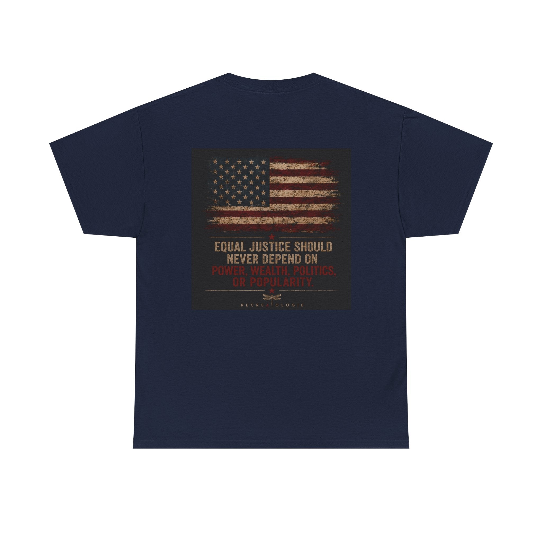 T-Shirt — 'Land of the Double Standard' Patriotic Justice Graphic Tee
