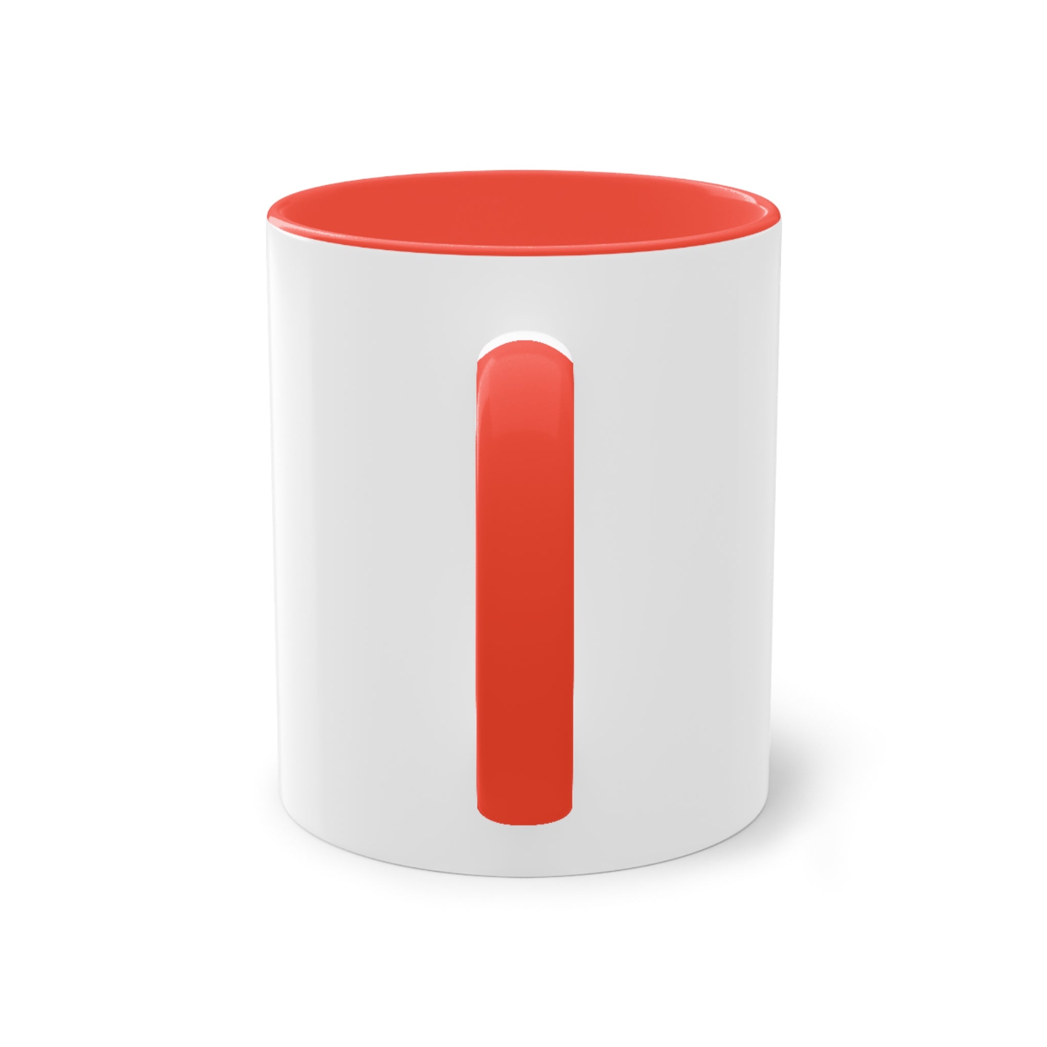 Paid In Full Handprint Coffee Mug — 11oz Two-Tone Red Accent