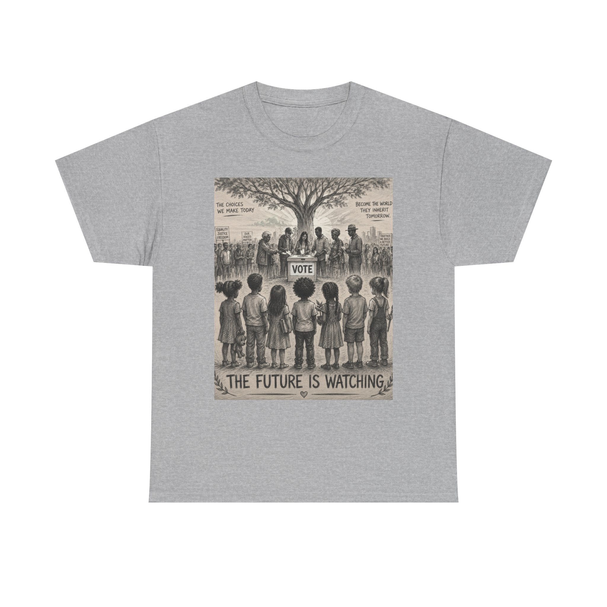 Vote Tee — “The Future Is Watching” Graphic T-Shirt