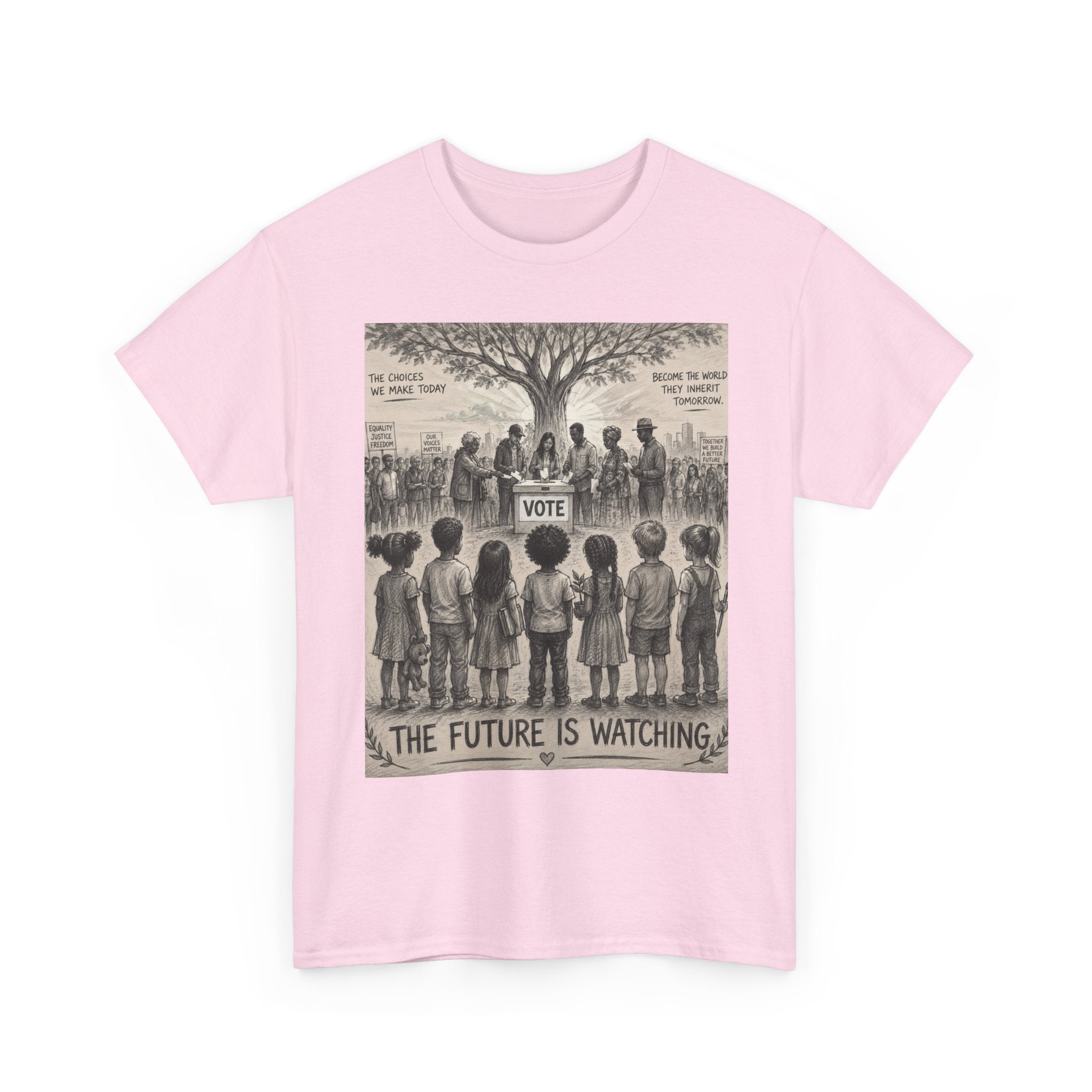 Vote Tee — “The Future Is Watching” Graphic T-Shirt