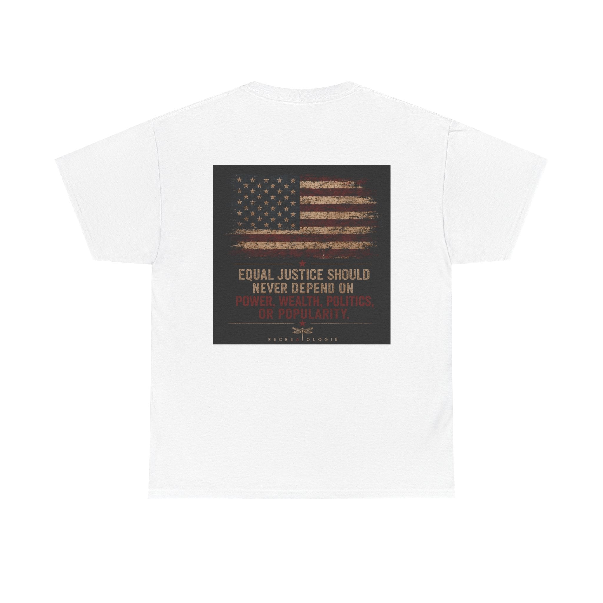 T-Shirt — 'Land of the Double Standard' Patriotic Justice Graphic Tee