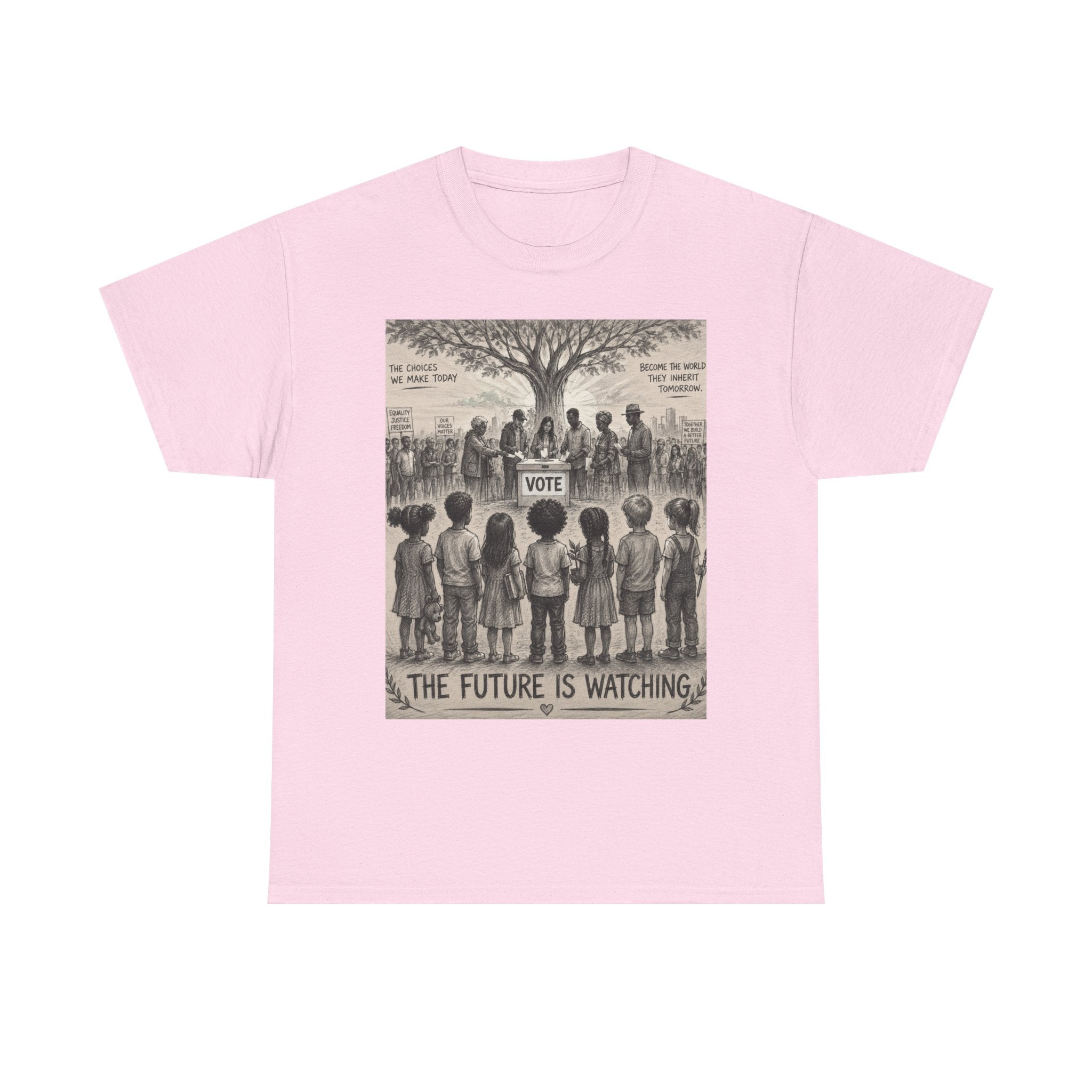 Vote Tee — “The Future Is Watching” Graphic T-Shirt