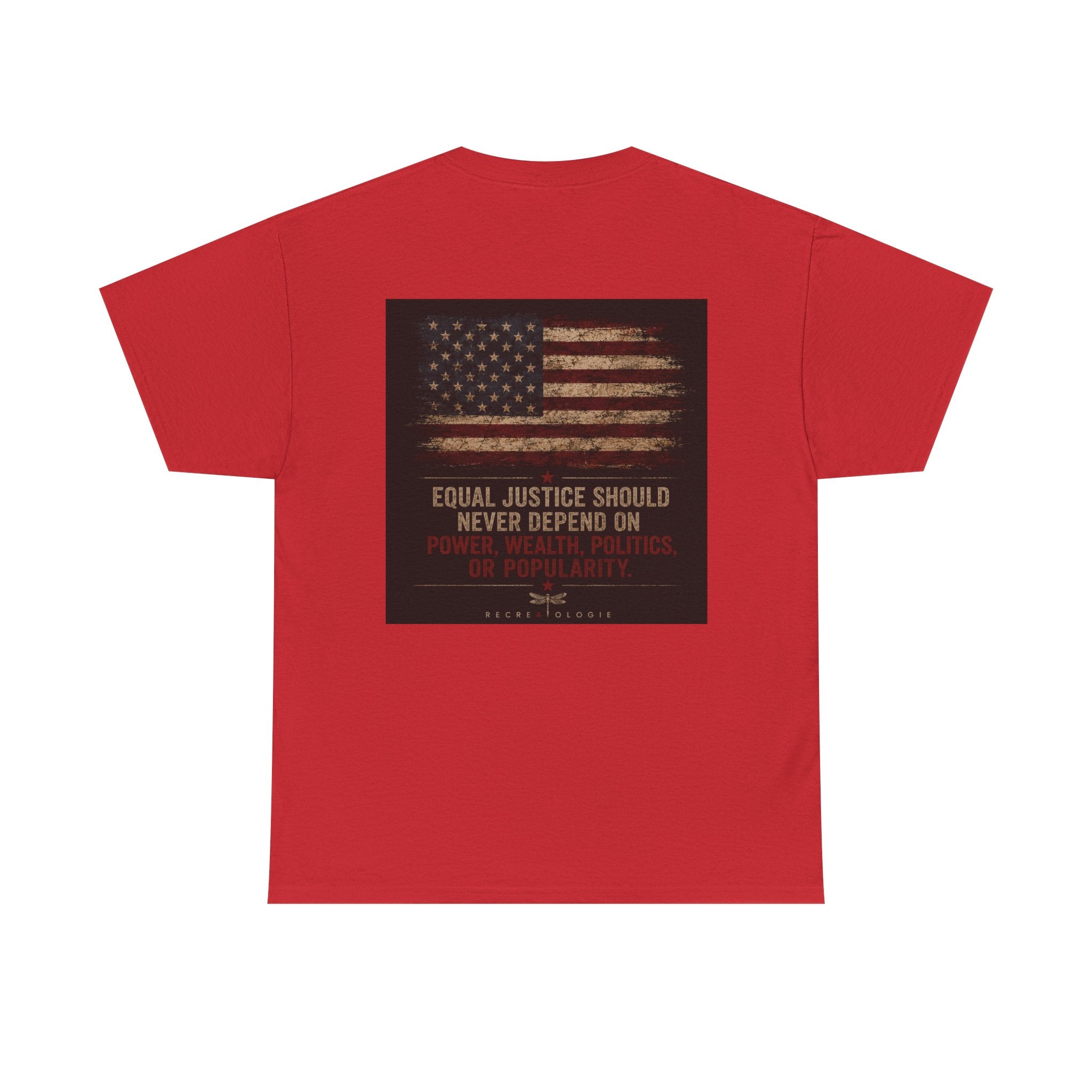 T-Shirt — 'Land of the Double Standard' Patriotic Justice Graphic Tee