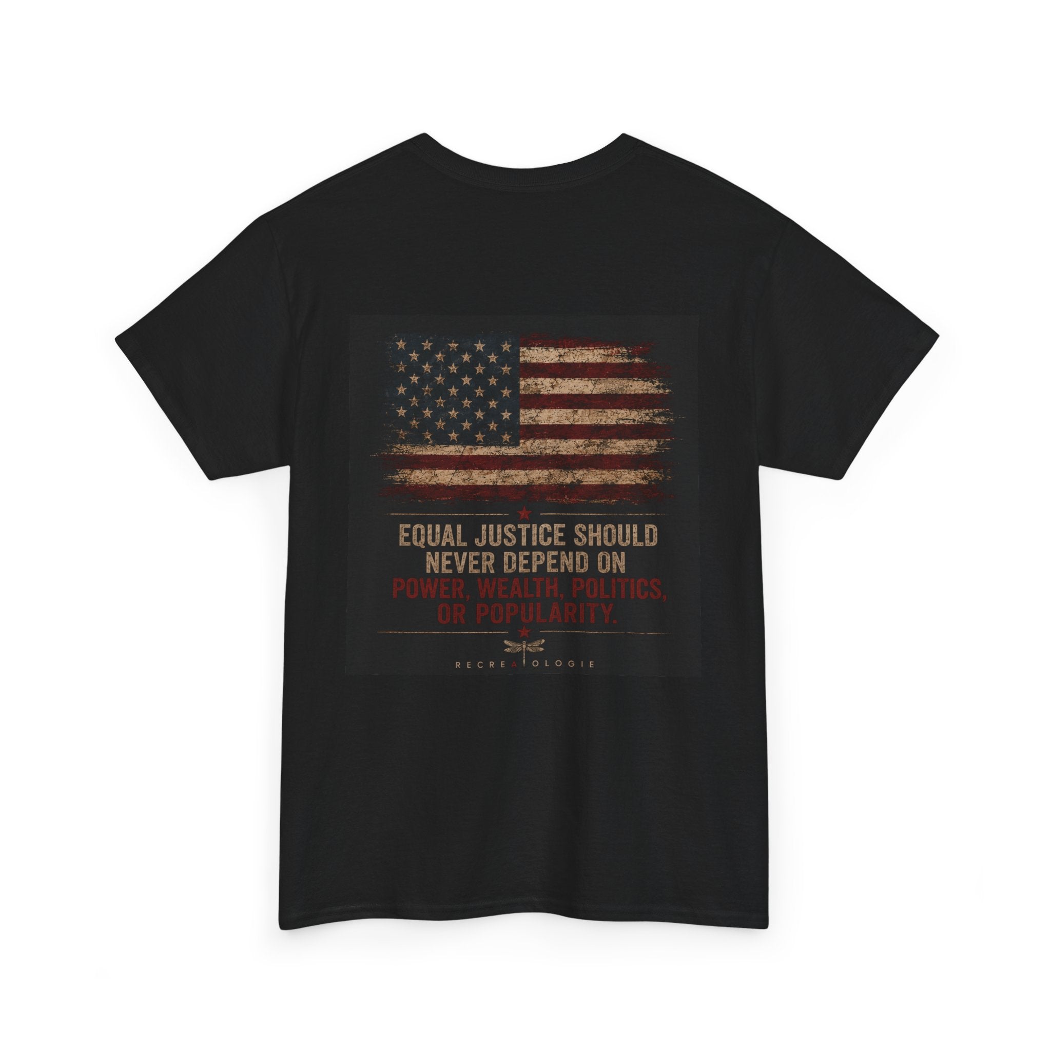 T-Shirt — 'Land of the Double Standard' Patriotic Justice Graphic Tee