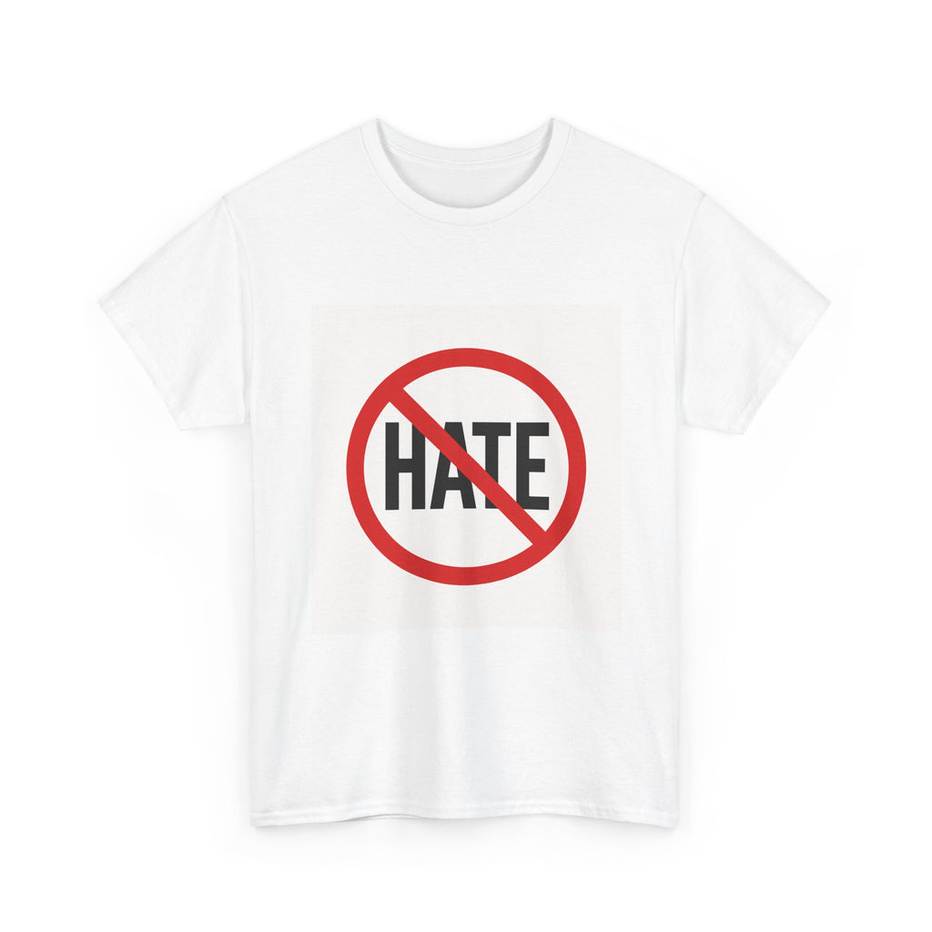 T-Shirt — No Hate Symbol Tee (Anti-Hate Message)