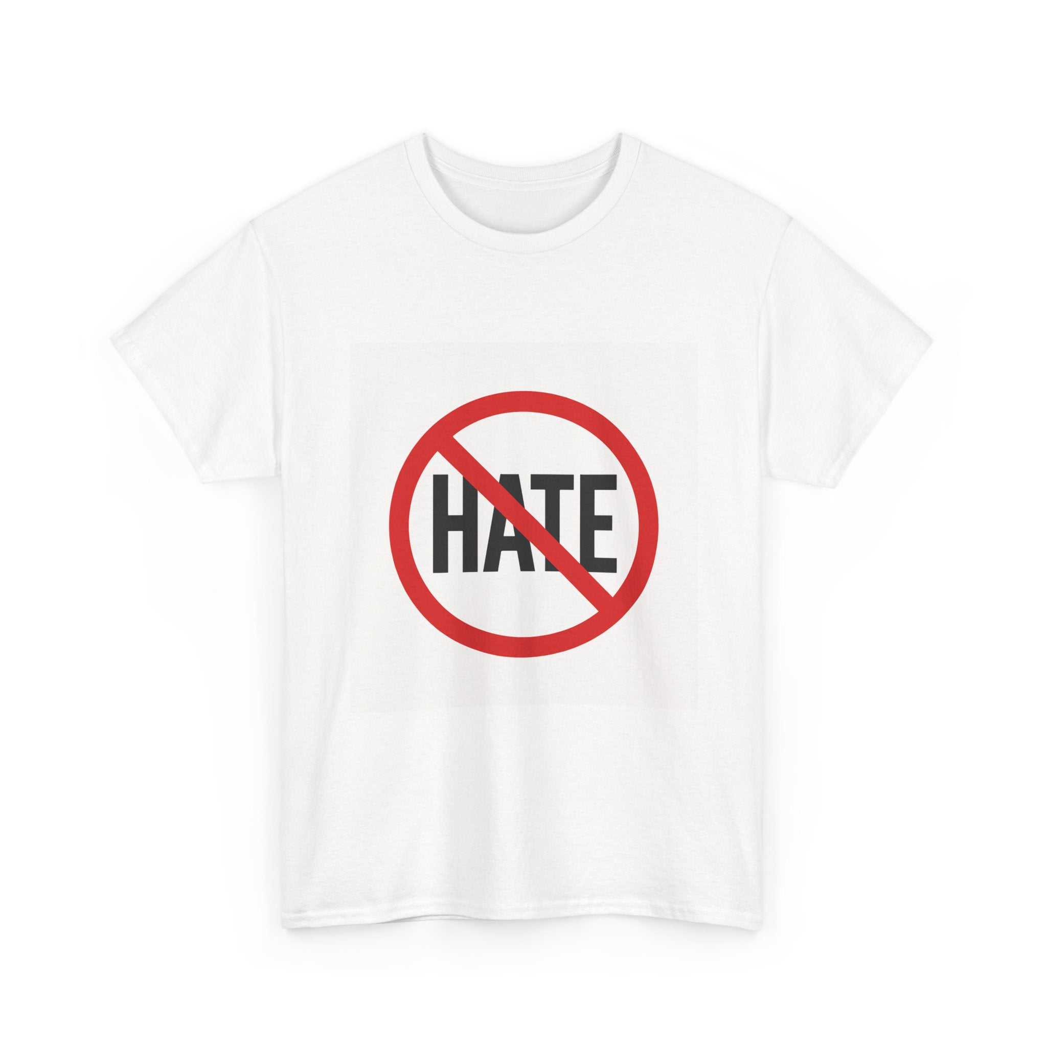 T-Shirt — No Hate Symbol Tee (Anti-Hate Message)