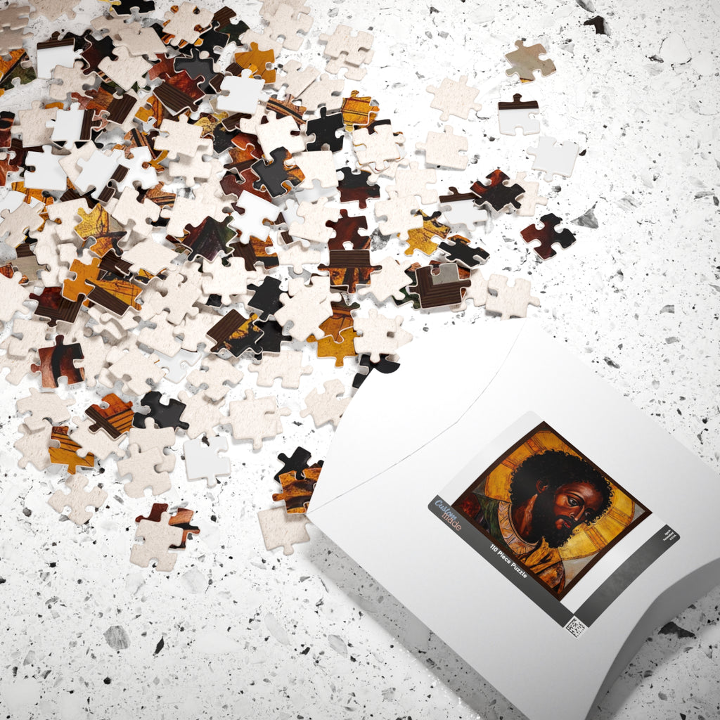 Religious Icon Jigsaw Puzzle — African Jesus Portrait (110–1014 pcs)