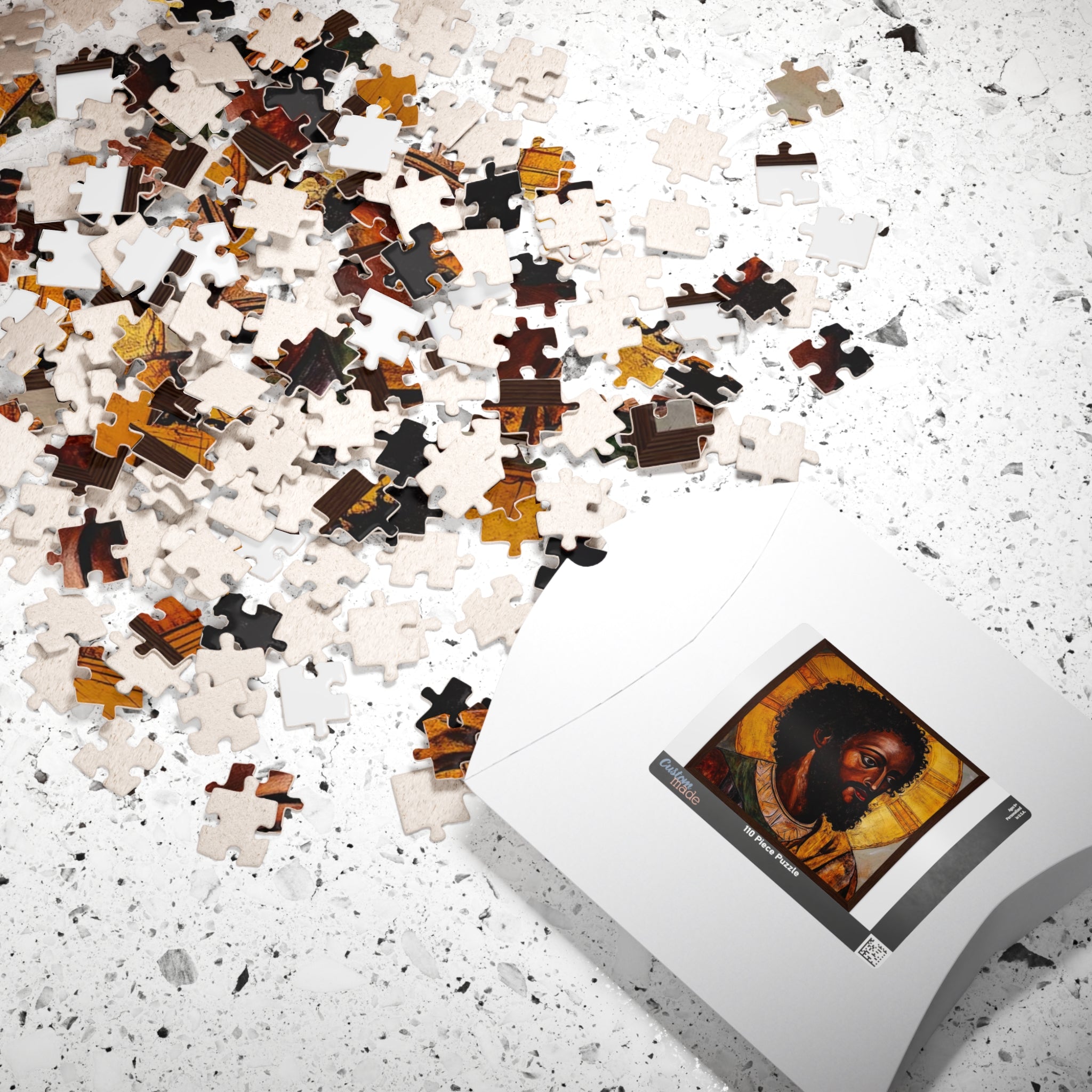 Religious Icon Jigsaw Puzzle — African Jesus Portrait (110–1014 pcs)