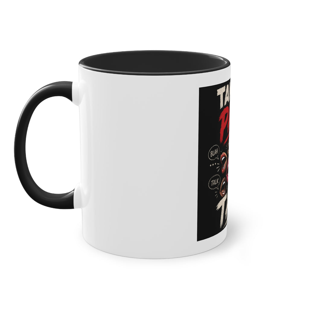 Take It, Pass It, Talk Mug — Funny Conversation Starter Coffee Cup