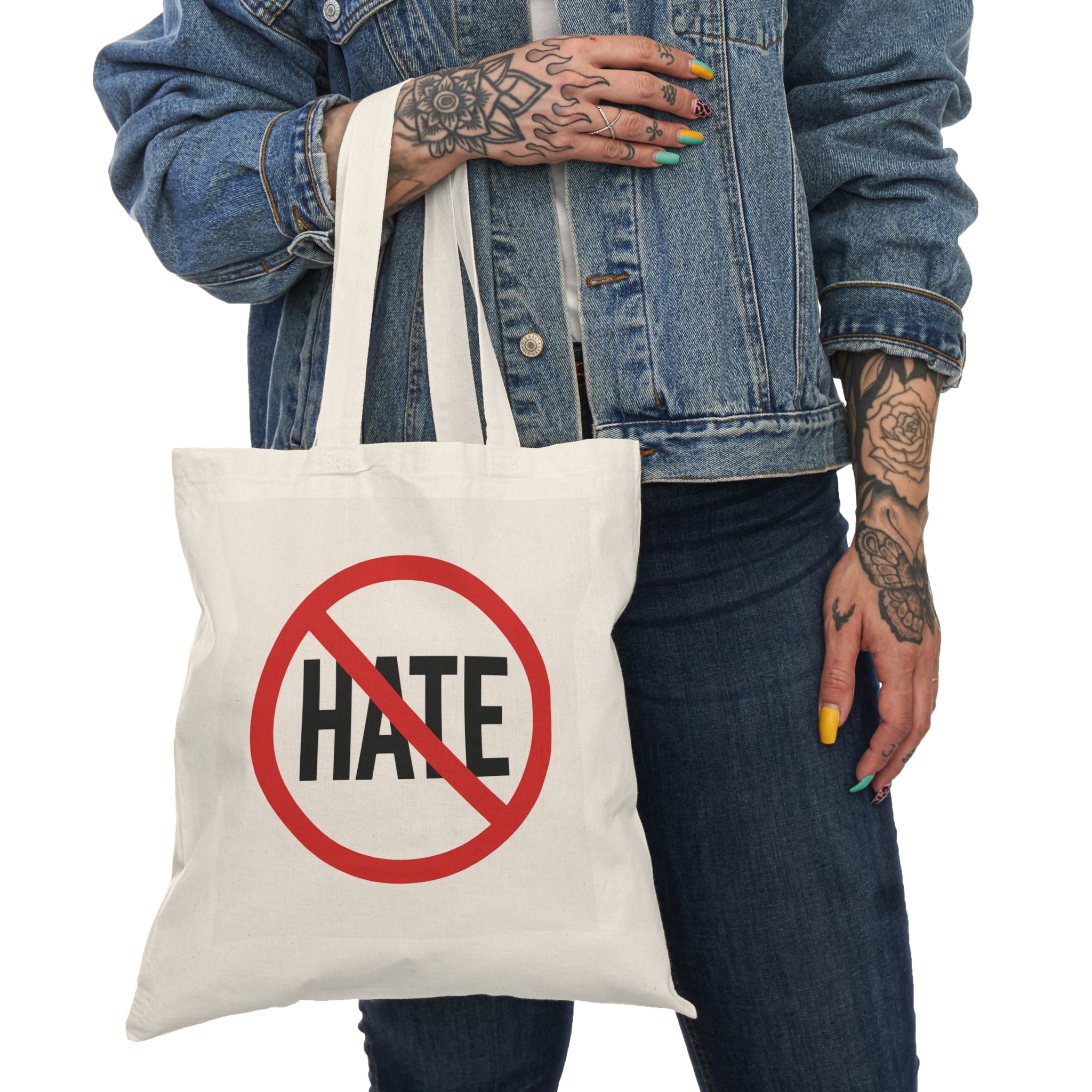 No Hate / No Lies Tote Bag — Anti-Hate & Anti-Lies Cotton Tote