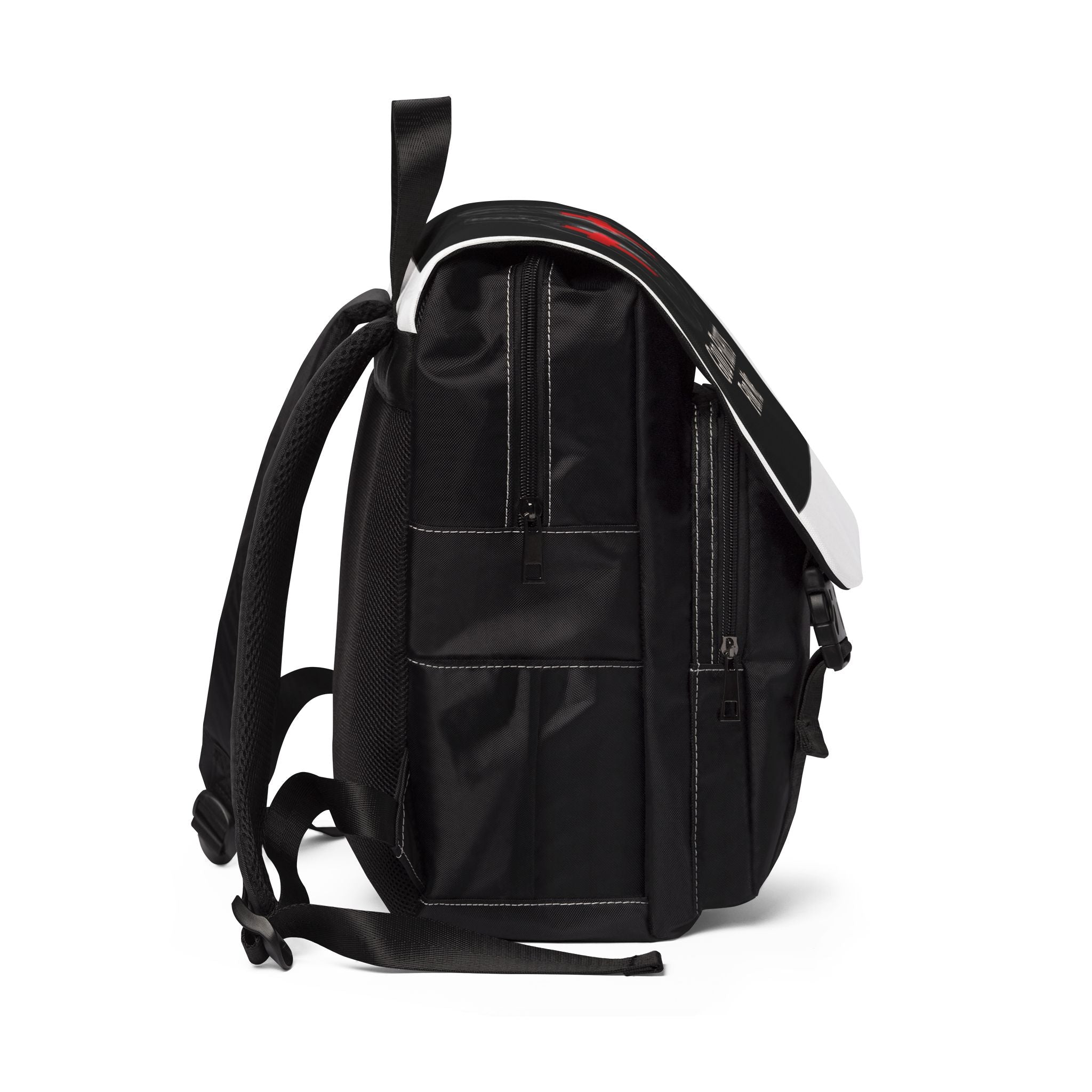 God Fights For Me Backpack — Christian Faith Shoulder Bag with Boxing Gloves Design