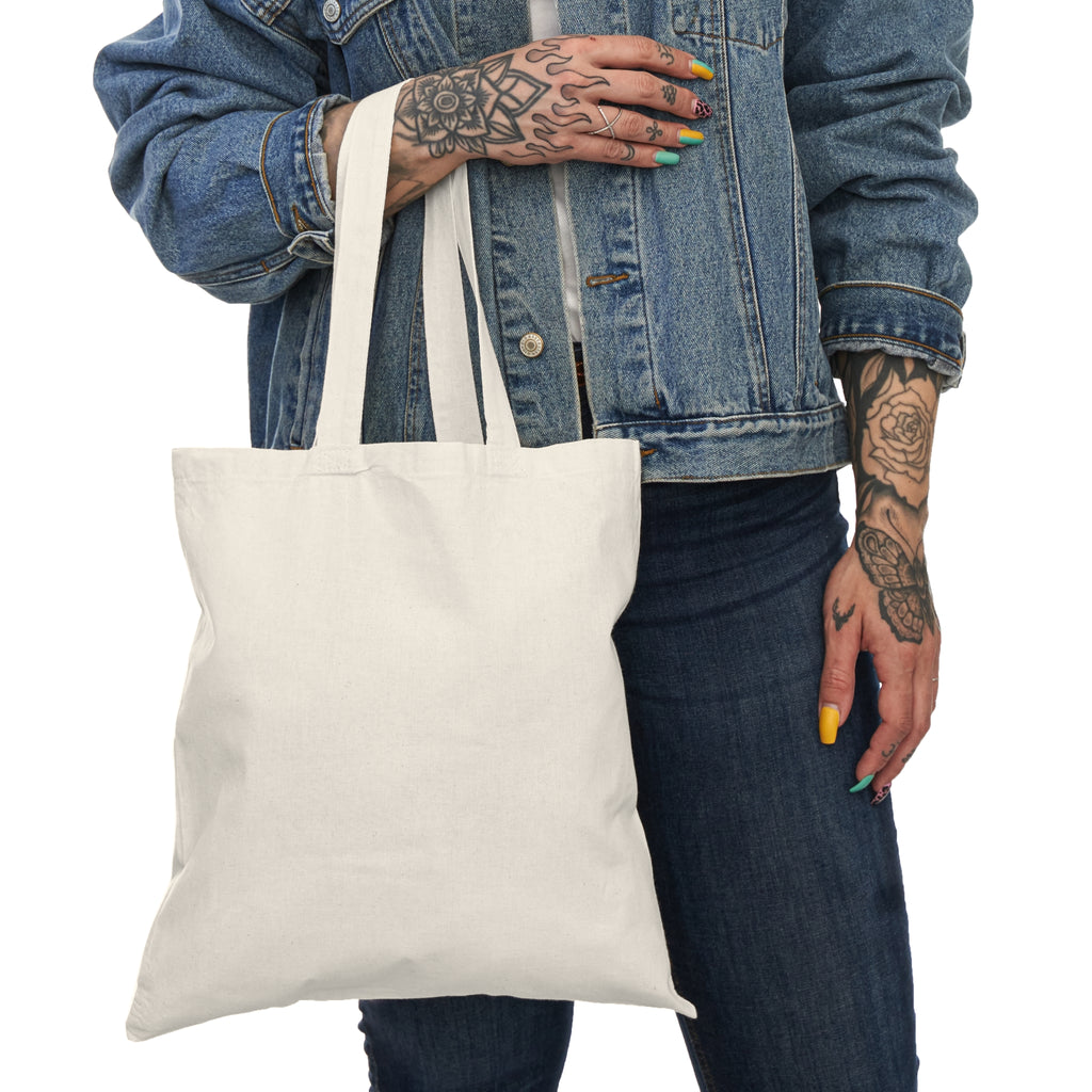 Begin With The First Step Canvas Tote — Inspirational Footprint Grocery Bag