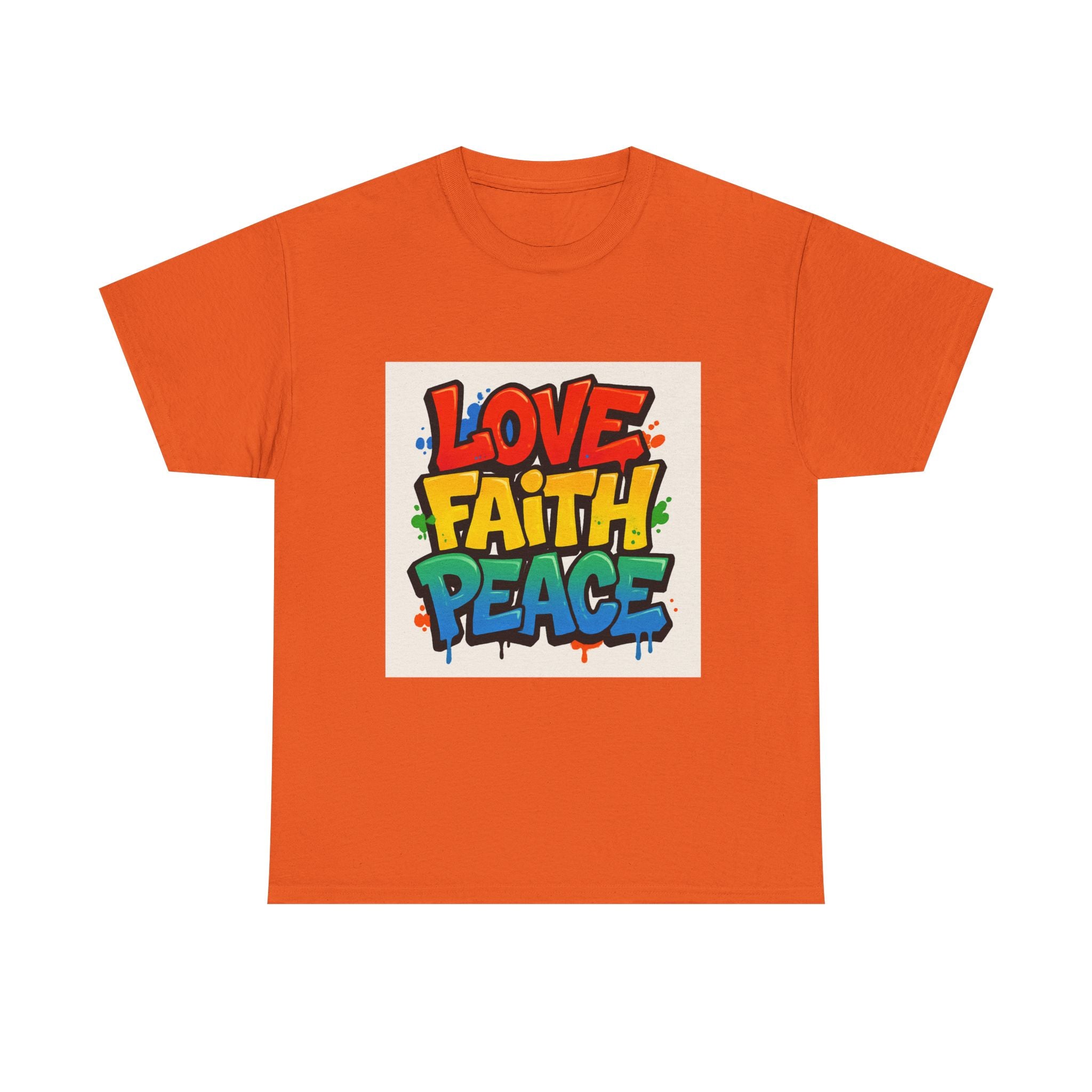 T-Shirt — Love Faith Peace Graffiti Tee
