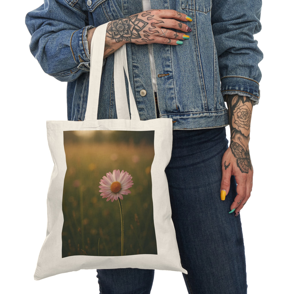 Daisy Meadow Canvas Tote Bag