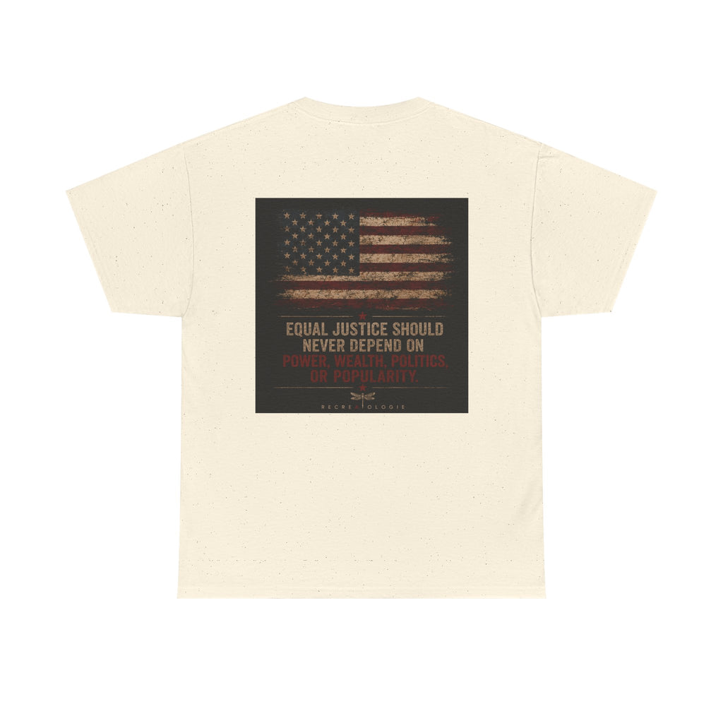 T-Shirt — 'Land of the Double Standard' Patriotic Justice Graphic Tee