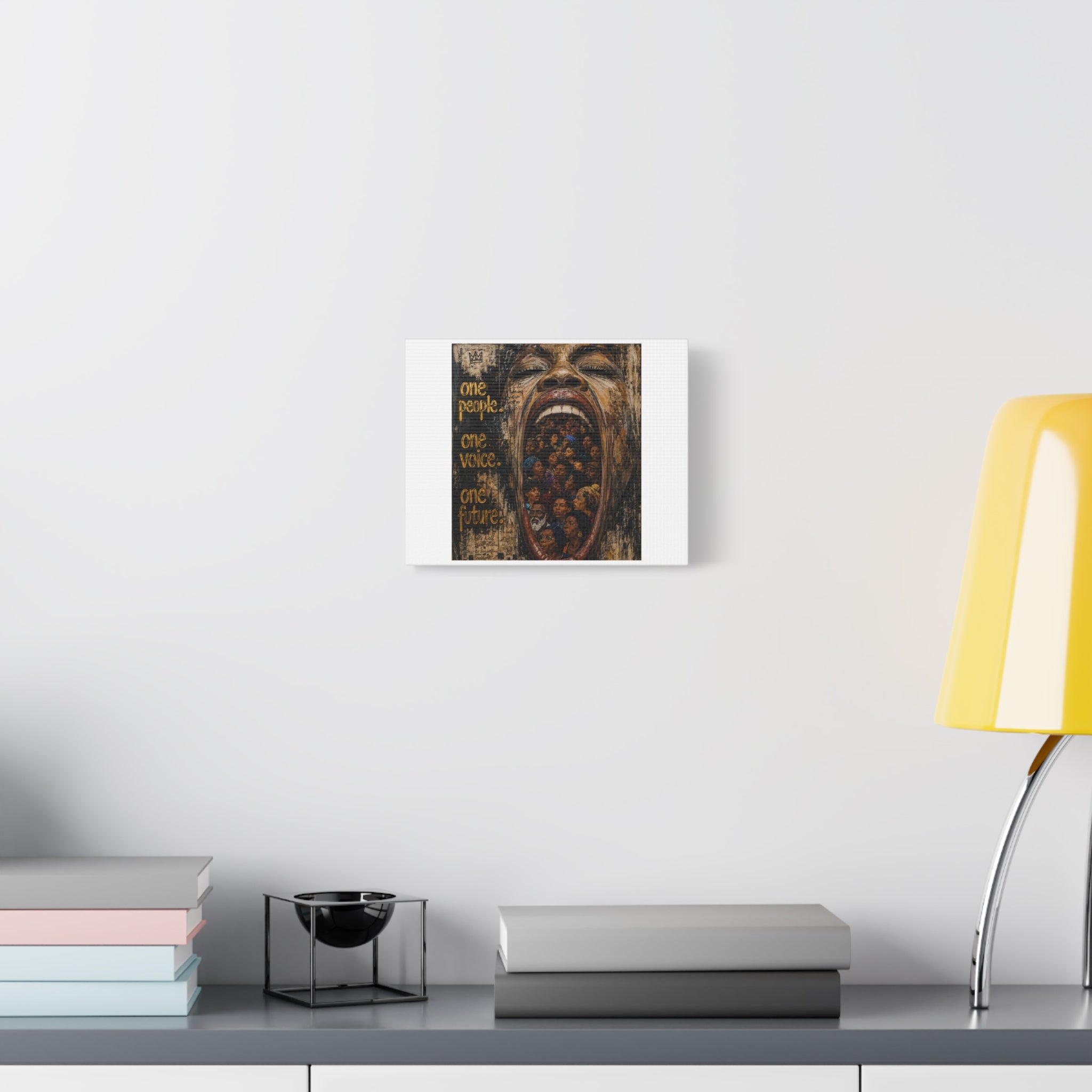 One People One Voice Canvas Wall Art — Matte Stretched Print