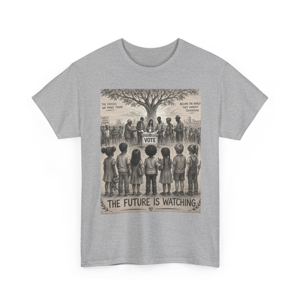 Vote Tee — “The Future Is Watching” Graphic T-Shirt