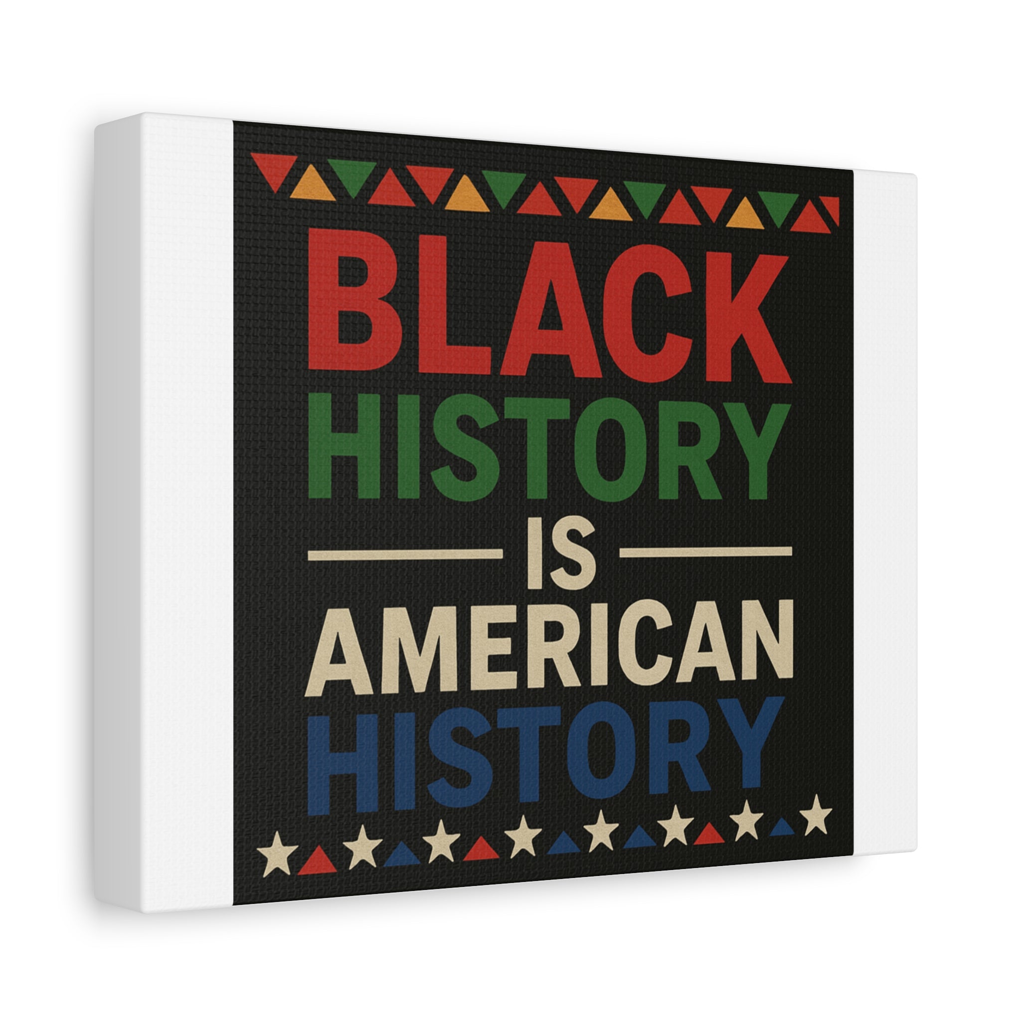 Black History Is American History Canvas Wall Art