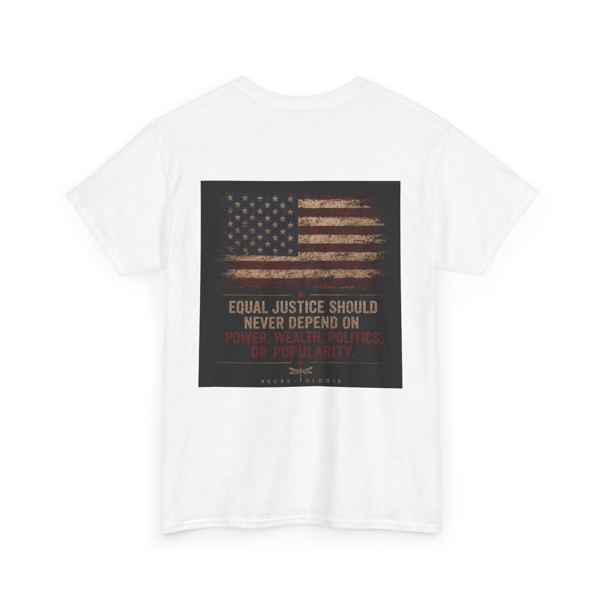 T-Shirt — 'Land of the Double Standard' Patriotic Justice Graphic Tee
